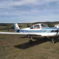 Flugplatz Marburg-Schönstadt am 15.9.2019, eine blaue Fuji