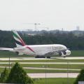 Airbus A380, Emirates, Flughafen München, take off