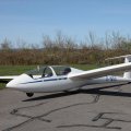 Flugplatz Bad Neustadt - Grasberg am 6.4.2026, ASK 21 aus Schweinfurt für einige Starts zu Besuch