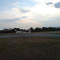abendliche Landung Piste 13
