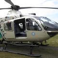 EC 135 Polizeihubschrauber im Stengerts bei Bischofsheim gelandet