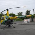 Robinson R 22 Hubschrauber auf dem Grasberg