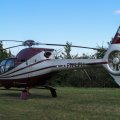 Flugplatz Bad Neustadt - Grasberg am 10.8.2024, Eurocopter EC 120B Colibri, seltener Besuch bei uns
