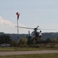 Flugplatz Bad Neustadt - Grasberg, Polizeihubschrauber landet