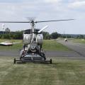 Flugplatz Herzogenaurach am 16.7.2022, Hughes landet auf dem Hänger