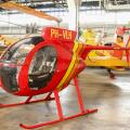 Revolution Mini-500, Bausatz Helikopter, ca. 100 mal gebaut, es gab viele Unfälle. Länge 6,8 m, Höhe 2,5 m, Rotor 5,85 m, Leergewicht 150 kg, Fluggewicht max. 381 kg, Reichwete 360 km, Dienstgipfelhöhe 3100 m, 193 km/h, Rotax 582 2-Zylinder Zweitaktmotor mit 132 kW, Baujahr 2004.