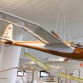 Wunderschönes Modell eines Segelflugzeugs namens Reiher.