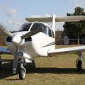 Flugplatz Bad Neustadt - Grasberg, Piper Arrow vor unserem Clubheim