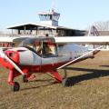 EDFD, Flugplatz Bad Neustadt am 24.2.2019, Elster im Vordergrund, Turm im Hintergrund