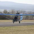 Flugplatz Bad Neustadt - Grasberg am 27.2.2022, Fabian startet auf Piste 13