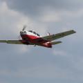 Flugplatz Bad Neustadt - Grasberg am 1.5.2022, rote Mooney gerade auf der 31 gestartet