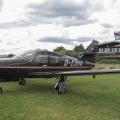 Flugplatz Bad Neustadt - Grasberg am 29.5.2022, Rockwell Commander vor dem Clubheim