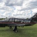 Flugplatz Bad Neustadt - Grasberg am 29.5.2022, Pilotenseite Rockwell Commander