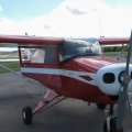Flugplatz Bad Neustadt - Grasberg am 10.8.2024, Piper PA 22 an der Tankstelle