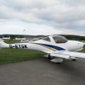 Flugplatz Bad Neustadt - Grasberg am 20.8.2024, rechte Seite einer Aquila A210