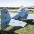 Flugplatz Bad Neustadt - Grasberg am 12.4.2025, Heckansicht RV-4