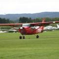 knallrote Cessna in Tannkosh