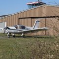 Flugplatz Bad Neustadt, JNP am 05.04.2025, der Frühling ist da, RD bereit für den Flug nach Gelnhausen