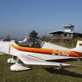 Flugplatz Bad Neustadt - Grasberg, Seitenansicht einer schönen Jodel