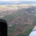 Die Stadt Bad Neustadt aus 4000 Fuß am Ostersamstag 2008.