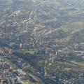 Luftbild am 28.02.2021, Bamberg mit Dom und Kloster bei viel Feuchtigkeit in der Luft