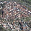 Luftbild aus dem Segelflugzeug am 18.4.2022, Altstadt Bad Neustadt