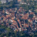 Luftbild am 28.08.2024, Altstadt von Münnerstadt