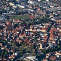 Luftbild am 28.08.2024, der Stadtkern von Bad Neustadt