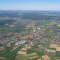 Luftbild am 10.5.2025, Mellrichstadt bei Blauthermik