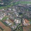 Luftbild des Industriegebiets Bad Neustadt.