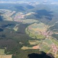 Luftbild Ka 8 Flug am 31.5.2025, über der Saale in Richtung Bad Kissingen