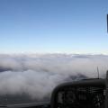 Luftbild im Oktober 2012, Motorseglerlflug über den Wolken