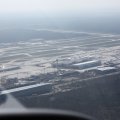 Anflug auf Flughafen Frankfurt