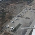 der Vulkanstaub hält diese Verkehrsflugzeuge auf dem Flughafen Frankfurt fest