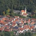 Luftbild am 26.09.2010, Kirche von Heufurt
