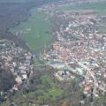 Luftbilder Ka 8 Flug am 17.4.2010, Bad Kissingen, Bildmitte Flugplatz