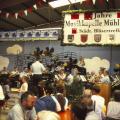 Amerikanische Musikkapelle in der Segelflughalle beim Festkonzert, der musikalische Höhepunkt auch 1997.