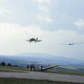 F-Schlepp im Anflug auf die Piste 14 zum tiefen Überflug oder sogar einem "touch and go".