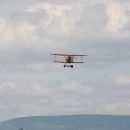 Landung eines Fokker Modellflugzeugs