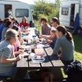 Frühstück auf dem Campingplatz, 2007