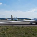 Die DG505 kurz vor dem Flugzeug-Schleppstart