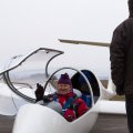 Flugschüler Leo bereitet sich im TWIN vor