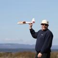 Flugplatz Bad Neustadt - Grasberg, Steffen lässt ein Flugzeug fliegen