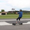 Kitelandboarden auf dem Flugplatz Bad Neustadt - Grasberg