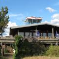 Flugplatz Bad Neustadt - Grasberg, unser Clubheim am Abend des 15.08.2015