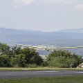 Flugplatz Bad Neustadt - Grasberg am 5.9.2021, Schuldoppelsitzer beim Windenstart noch in niedriger Höhe