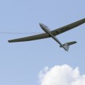 Flugplatz Bad Neustadt - Grasberg am 5.9.2021, unser Twin beim Windenstart