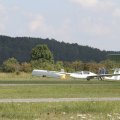 Flugplatz Bad Neustadt - Grasberg am 5.9.2021, Rücktransport mit Clubcar