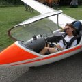 Flugplatz Bad Neustadt - Grasberg am 20.8.2024, alleine Fliegen mit Einsitzer