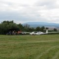 Flugplatz Bad Neustadt - Grasberg am 20.8.2024, Twin beim Windenstart Richtung 13